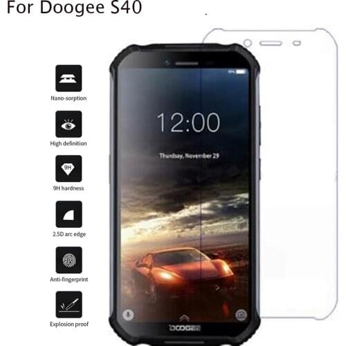 2Pc Doogee S40 Tempered Glass High Quality New Protector Film For Doogee S 40 Mobile Smartphone Glass 5.5 inch