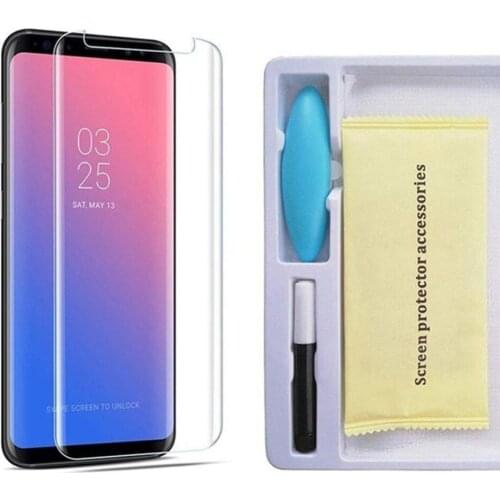 S10e S8 S9 Plus Screen Protector UV liquid glass Full Glue film for Samsung Galaxy Note8 Note9 glass S10e protective film