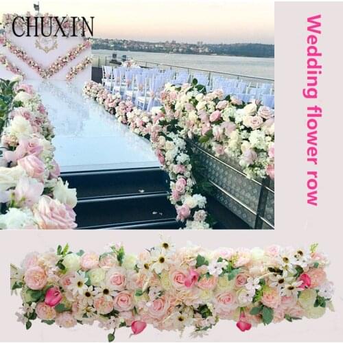1M wedding props decoration Artificial flower rose flower row home holiday celebration wedding arch decoration fake flower