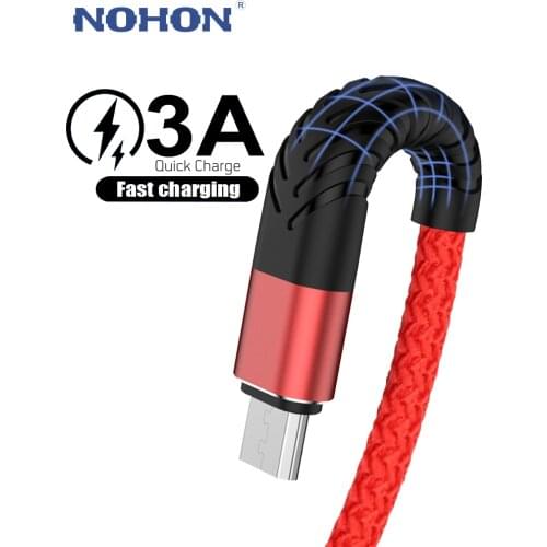 1m 2m 3m Micro USB Cable For Samsung S7 A10 Redmi Note 5 microusb Android Long Mobile Phone Cord Data Charger Fast Charging Wire