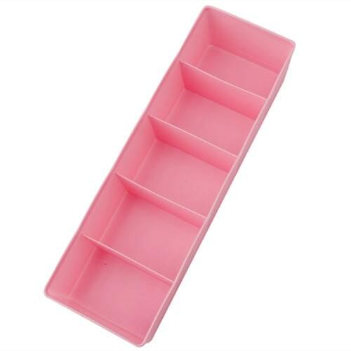 2020 Storage Organizer BoxUnderwear Bras Ties Desk Sock Drawer Closet 5 Cell Plastic