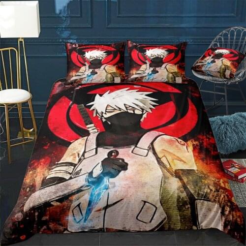 Hatake Kakashi 7 17 Duvet Cover Comfortable Quilt Home Decora Design Universal Bedding Set Bedclothes+Pillowcase 3pcs