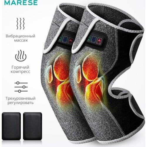 Wireless Heat Therapy Knee Massager Relieve Arthritis Pain Knee Joint Brace Support Vibration High Frequency Knee Massage
