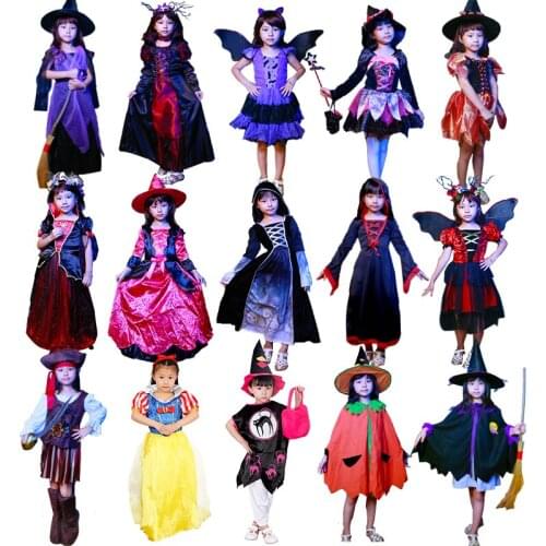 Halloween childrens clothing, female vampire ghost, kindergarten girl performance costume, Witch Dress Dress props