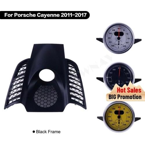 For Porsche Cayenne 2011 2012 2013 2014 2015 2016 2017 Stopwatch Interior Dashboard Center Clock Compass Time Electronic Meter
