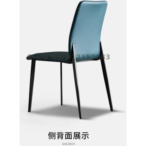 Nordic style home dining table and chair alone modern minimalist creative designer color matching dining chair net red makeup ch