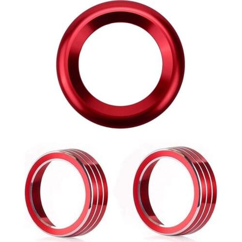 Door Audio Speaker Rings, for Honda Civic 2016 2017 2018 2019 & for 10Th Gen Honda Civic Air Condition Knob Cover Trims