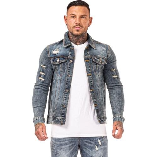GINGTTO Mens Jackets and Coats Jacket Men Denim Jacket for Men Winter Autumn Men Clothing Jean Jacket New Arrivals zm741
