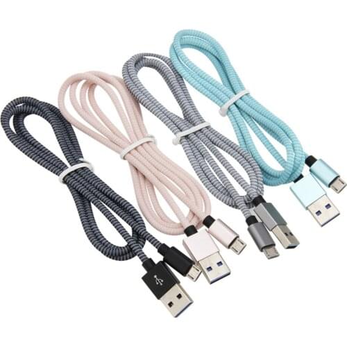 1M USB Type C Cable Micro USB Charging Data Cord For iPhone 11 X XS 6 7 8 Plus for Samsung S10 Xiaomi Mobile Phone Charge Wire