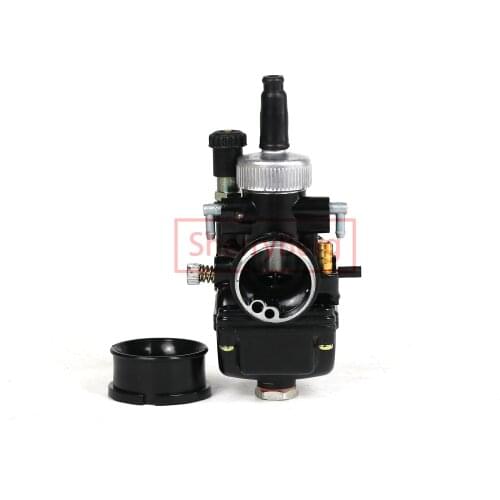 SherryBerg PHBG19 PHBG19.5 CARBURETTOR DS Black 19mm Racing Carburetor Carb For Dellorto manual choke mopeds scooter W COVER