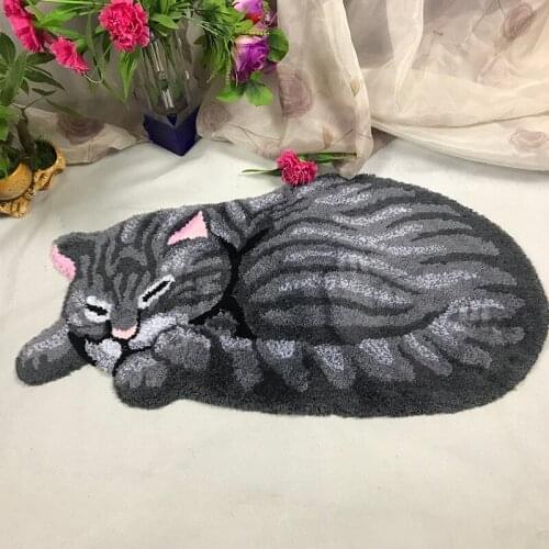 Creative Big Sleeping Cat Rug Doormats Hallway Doorway Carpet Living Room Bedroom Anti-slip Floor Mat Kitchen Balcony Area Rugs