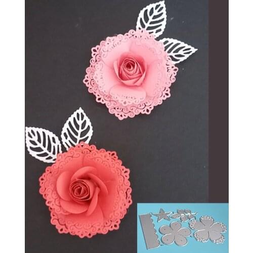Metal cutting mould for clip art rose cutting paper card cutting paper card metal mold flower tree