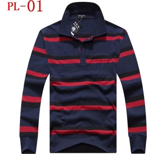 New Fashion Mens 100% Cotton Casual Long Sleeve Stripe T Shirts Stitching Color