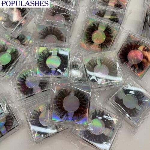 30mm Real Mink Lashes Fluffy Wholesale Eyelashes Dramatic Long Messy False Eyelash 3d Fake Lash Extensions Custom Logo