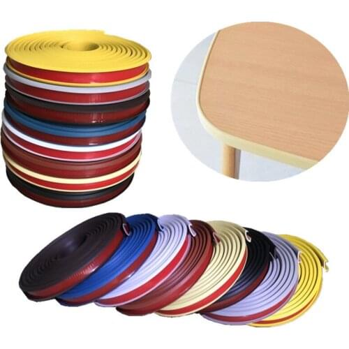 1M Self-adhesive furniture edge banding seal tape U PVC veneer sheets for Cabinet desk edge guard strip table corner protector