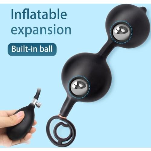 Super Large Inflatable Huge Big Anal Plug Max 10cm Dildo Pump Anal Dilator Expandable No Vibrator Butt Plug Anal Balls Sex Toys