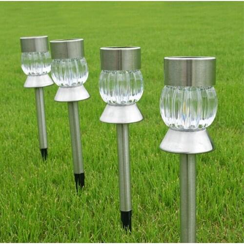2pcs/lot LED Solar Garden Lawn Light Outdoor Waterproof For Country House Solar Garden Lamp LED Outdoor Decoration Light