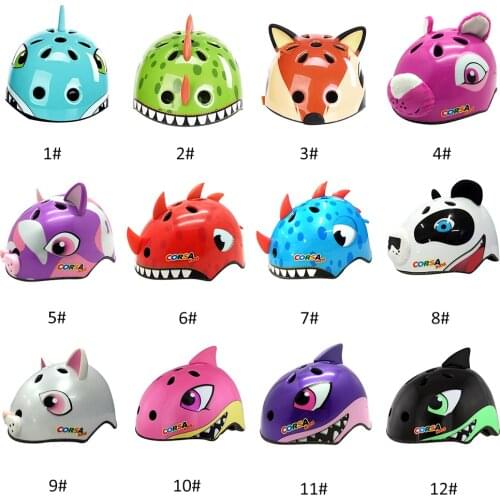 Cycling Helmet Kids Helmets Safety Helmet Lightweight Cute Pattern Breathable Vents Shock-absorbing Bike Cycling Equipment Sport