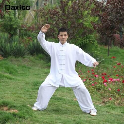 Adult Tai Chi Uniform Women Martial Arts Uniform Man Kungfu Morning Exercise Clothing Long Sleeve Wushu Uniform Stage Dance Wear