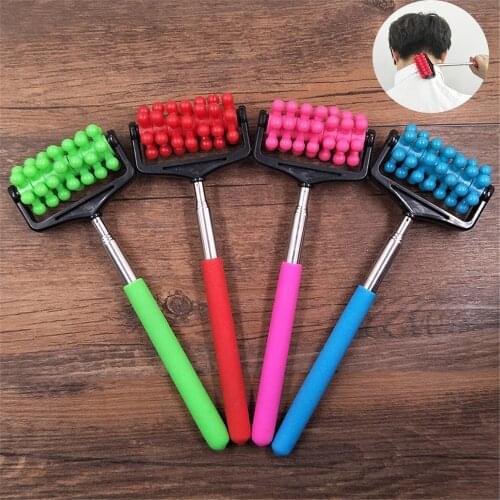 1pcs Massage Roller Retractable Massage Stick Steel Stainless Handy Adjustable Back Scratcher Relieve Body Stress Tool 2021 New