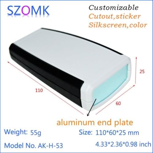 1 pc, szomk plastic box enclosure electronic handheld instrument enclosure 110*60*25mm plastic control enclosure junction box