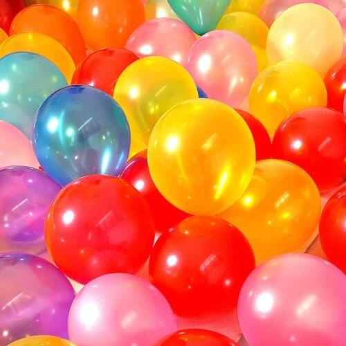 100pcs 10inch mix Colorful Pearl Gold White Latex Balloon Wedding Birthday Party Decoration child Kids Toy Air balloons