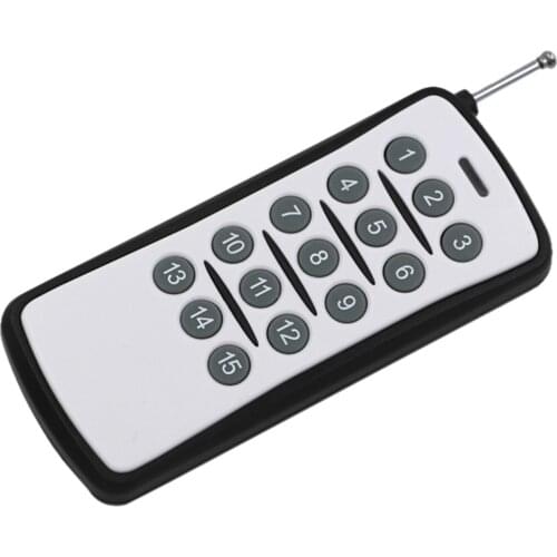 15 CH Channels 15CH RF Wireless Remote Control,315/433 MHz Transmitter Fixed Code PT2262