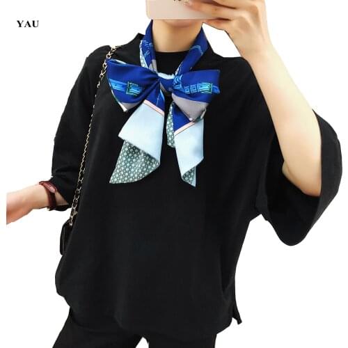 160cm*20cm Luxury H Brand Scarf Women Fashion Neckerchief Silk Scarves Ladies Head Scarves Handkerchief Women Tie Free Shipping