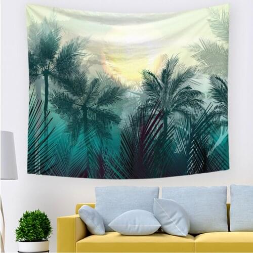 2021 Hawkalice Leaf Tapestry Wall Hanging Palm Leaf Hippie Banana Leaf Tapestry Wall Tapestry For Living Room Bedroom Dorm Decor