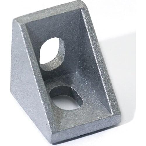 4pcs 1515 1720 2028 3030 Silver Black Slot 6/8mm Corner Angle L Brackets Connector Fasten connector Aluminum Profile Accessories