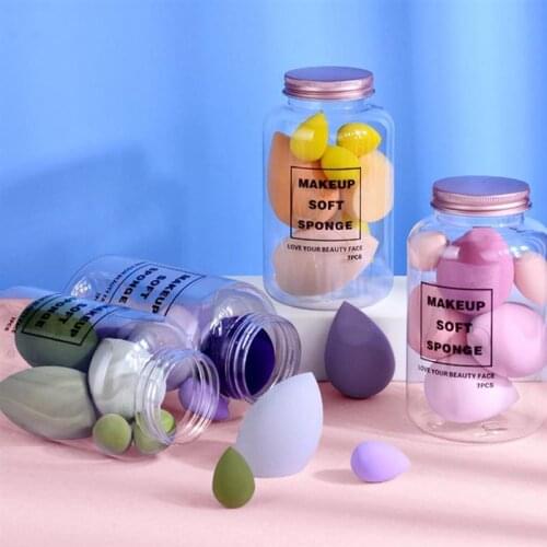 7PCS/box Makeup Sponge Professional Cosmetic Puff Multiple sizes For Foundation Concealer Cream Make Up Soft Sponge Puff