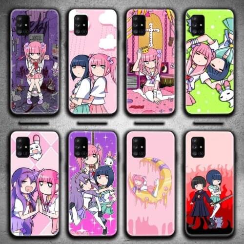 Kawai Anime Menhera and Yumekawa Phone Case For Samsung Galaxy A21S A01 A11 A31 A81 A10 A20E A30 A40 A50 A70 A80 A71 A51