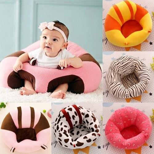 Baby Support Seat Soft Plush Chair Infant Learning To Sit Sofa Cute Cartoon Animal Chair Cushion Sofa Cotton Comfortable