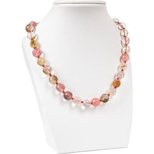The most lovely and charming watermelon red 10 mm Watermelon jasper necklace