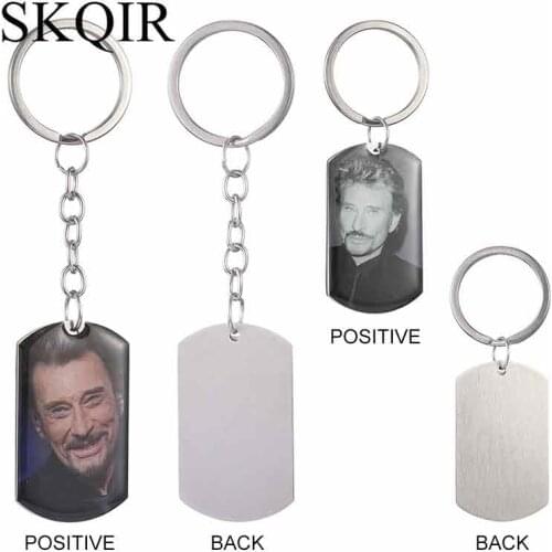 Photo Custom Name Keychain Engraving Blank keyring Jewelry Family Picture Letters Date Love Baby Personalized Engraved Key Chain