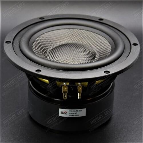 HIFIDIY LIVE T6-182 Casting Aluminum Fram Carbon fiber Loudspeaker HI-FI 7.1 inch 6.5" Midbass Woofer speaker Unit 8OHM 120W