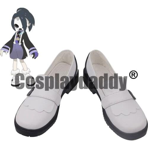 Pocket Monsters Sword And Shield Leader Allister White Cosplay Shoes Long Boots Leather For Halloween Christmas S008