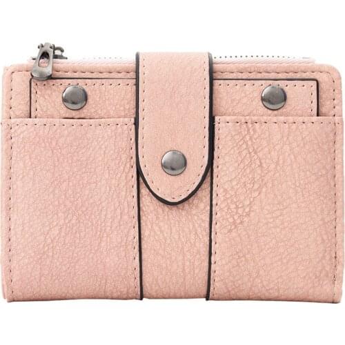 2021 Korean trend Womens wallet made of leather Vintage Short Wallets for women Hasp Women purse Fashion monederos para mujer