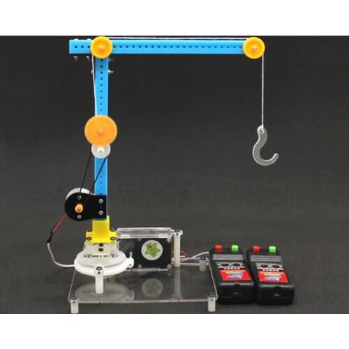 DIY Science Toys for Kids Eduactional Remote Control Crane Kit Fun Physic Experiment Boy Birthday Gifts