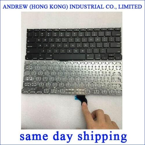 10pcs/lot Brand New A1502 US Keyboard For Apple Macbook Pro 13'' Retina A1502 Keyboard US Standard 2013 2014 2015 Year