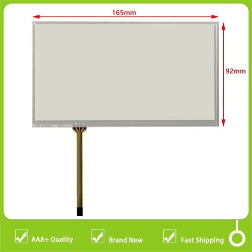 New 7" inch 4Wire Resistive Touch Screen Panel Digitizer Glass Sensor Replacement For JVC KW - NX7000 CAR DVD 166*92mm