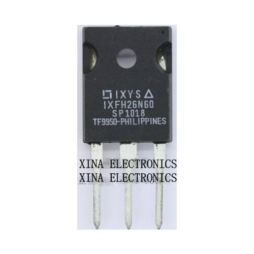 IXFH26N60 IXFH 26N60 26A 600V TO-247 ROHS ORIGINAL 5PCS/lot Free Shipping Electronics composition kit