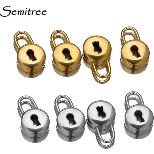 5pcs Stainless Steel Gold Lock Pendants Charms for DIY Necklace Jewelry Making Accessories Findings Crafts Bracelets Supplies