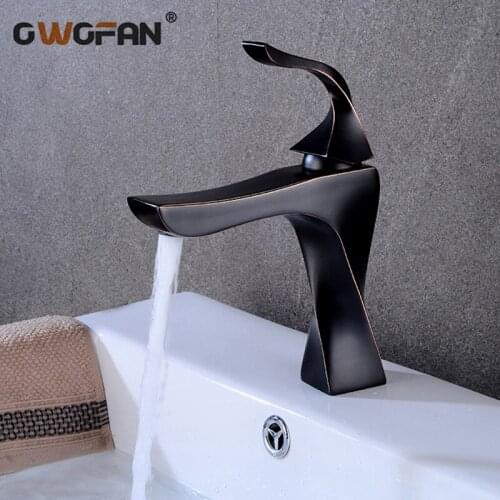 Basin Faucets Brass Taps Contemporary Single Handle Mixer Tap Bathroom Faucets Hot And Cold Cock Wash Basin Water Crane S79-420