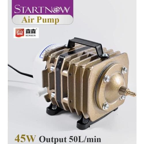 Startnow 45W SUNSUN Air Pump ACO-003 50L/Min Check Valve Air Stone Water Pipe Fish Farming Electromagnetic Air Compressor Pump