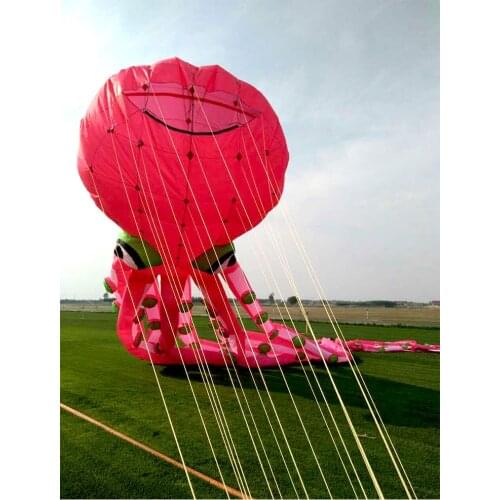 Beach fun pipas voadoras ar livre soft kite big kite flying adulto cometas 3d cometa voladora ripstop nylon fabric kite octopus