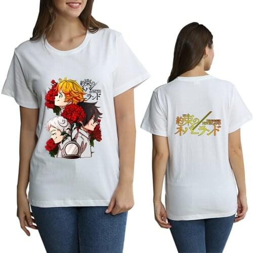 The Promised Neverland Season 2 Short-sleeve funny T-shirt 2D Printing Loose Unisex Polyester Cotton Printed 2021 New Top