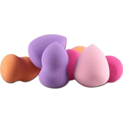 1 Pcs Random Color Two shapes Cosmetics Puff Sponge Facial Makeup Sponge Flawless Beauty Powder Puff Make Up Sponge