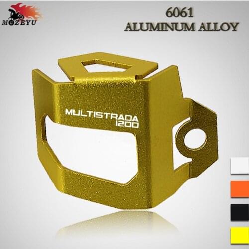 1200MTS For Ducati MTS1200 Multistrada Motorcycle Accessories Rear Brake Fluid Reservoir Guard Cover Protect Protection
