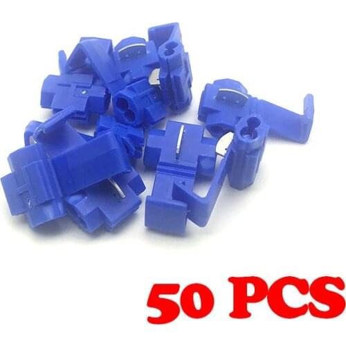 50 pcs AWG 18-14 Wire terminals quick wiring connector cable clamp